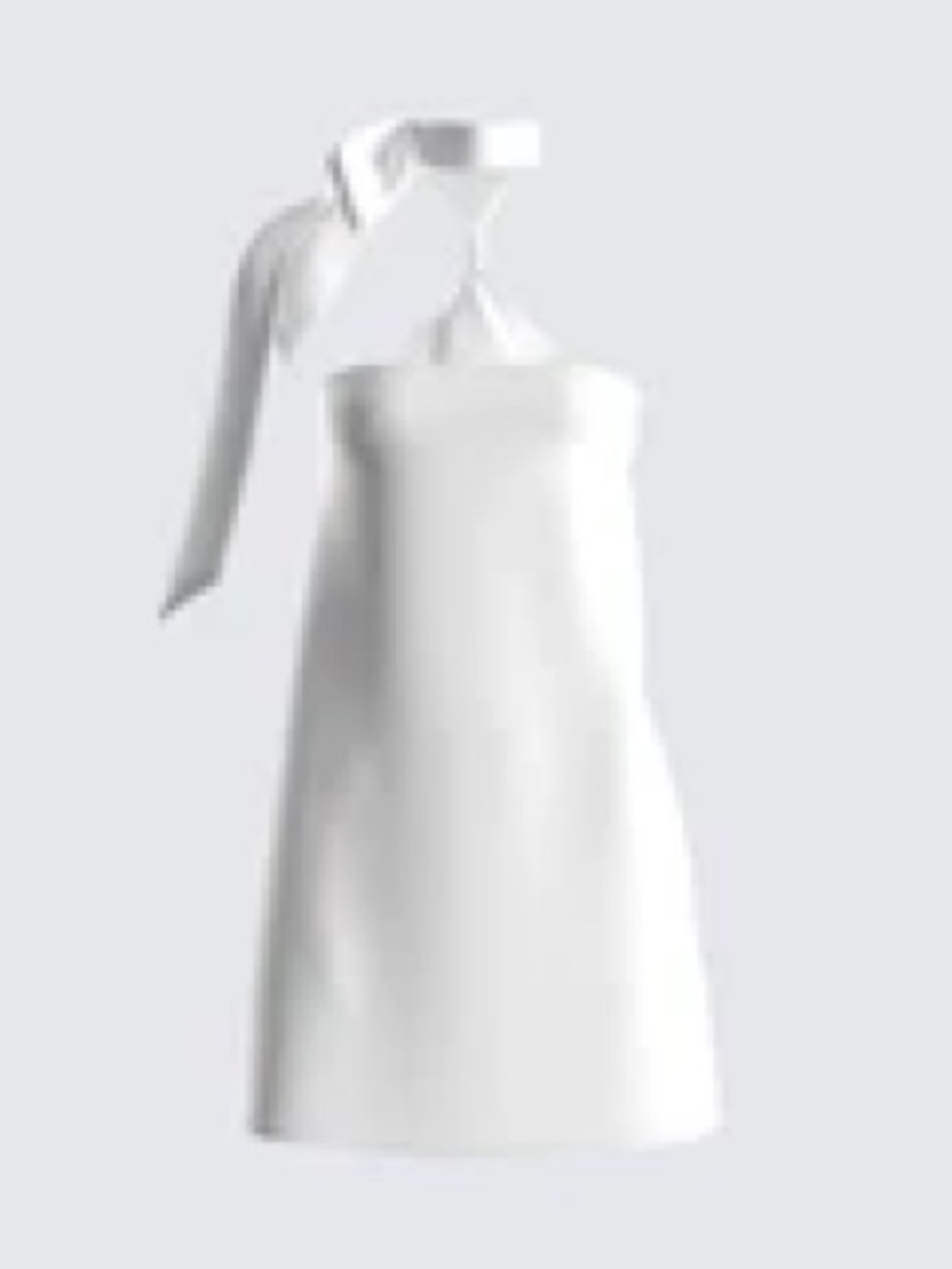 Tie Neck White Dress (Size XS)